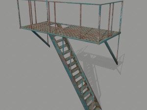 fire escape 3D 模型