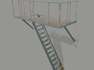 fire escape 3D 模型