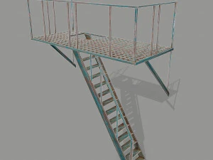 fire escape 3D Model