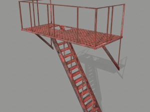 fire escape 3D-Modell