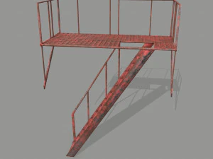fire escape 3D Model