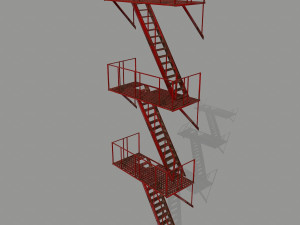 fire escape 3D Model
