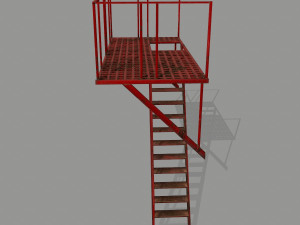 fire escape 3D Model
