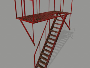 fire escape 3D Model