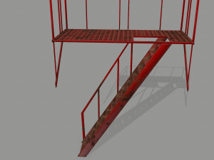fire escape 3D Model