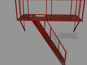 fire escape 3D Model