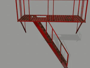 fire escape 3D Model