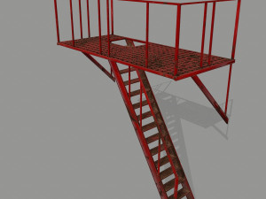 fire escape 3D Model