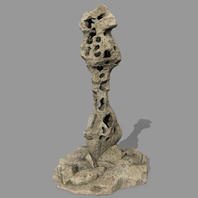 rock 3D Model .c4d .max .obj .3ds .fbx .stl .blend 