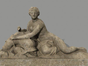 vrouwstandbeeld 3D Model