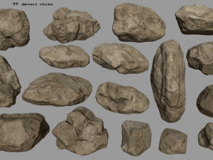 sesert rocks Modèle 3D