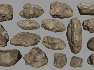 sesert rocks 3D Model