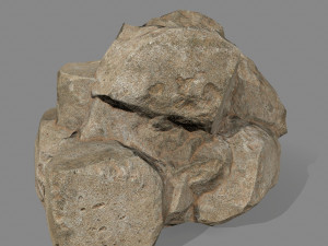 sesert rocks Modello 3D