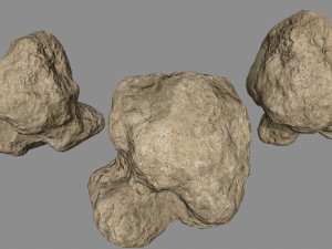 sesert rocks Modello 3D