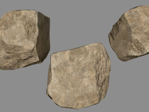sesert rocks Modello 3D