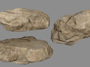 sesert rocks Modello 3D