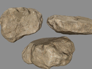 sesert rocks Modello 3D