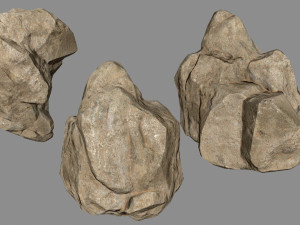 sesert rocks Modello 3D