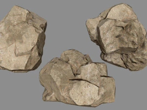 sesert rocks 3D Model