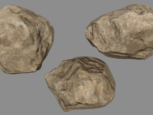 sesert rocks Modello 3D