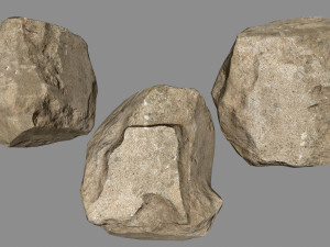 sesert rocks Modello 3D