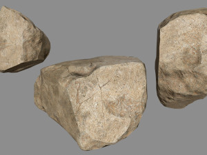 sesert rocks Modello 3D