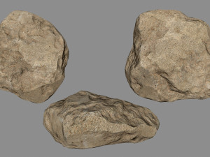 sesert rocks Modello 3D
