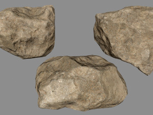 sesert rocks Modello 3D