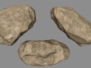 sesert rocks Modello 3D