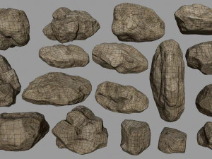 sesert rocks 3D Model