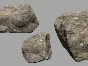 rocks set Model 3D