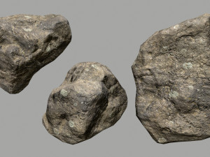 rocks set Model 3D