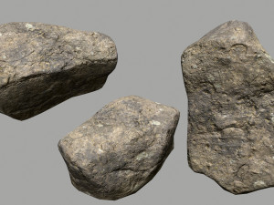 rocks set Model 3D
