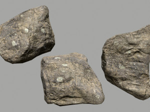 rocks set Model 3D