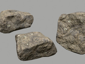 rocks set Model 3D