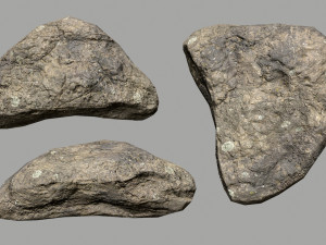 rocks set Model 3D
