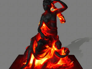 lava statue 3D Model