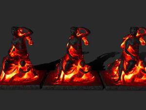 lava statue 3D Model
