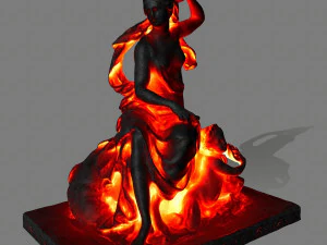 lava statue 3D Model