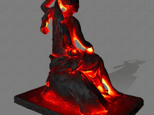 lava statue 3D Model