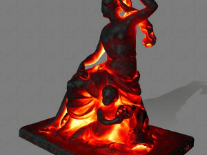 lava statue 3D Model