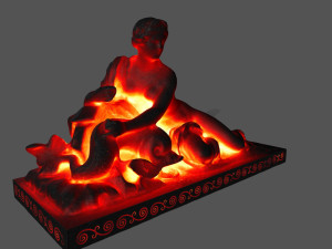 lava statue 3D मॉडल