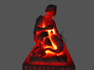 lava statue 3D मॉडल