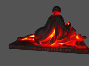 lava statue 3D मॉडल