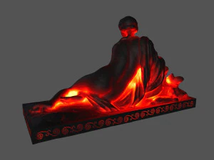 lava statue 3D Model