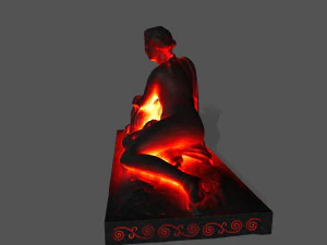 lava statue 3D Model