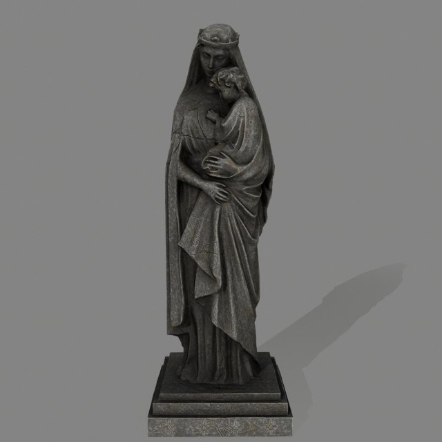 womanstatue 3D 모델 .c4d .max .obj .3ds .fbx .stl .blend 