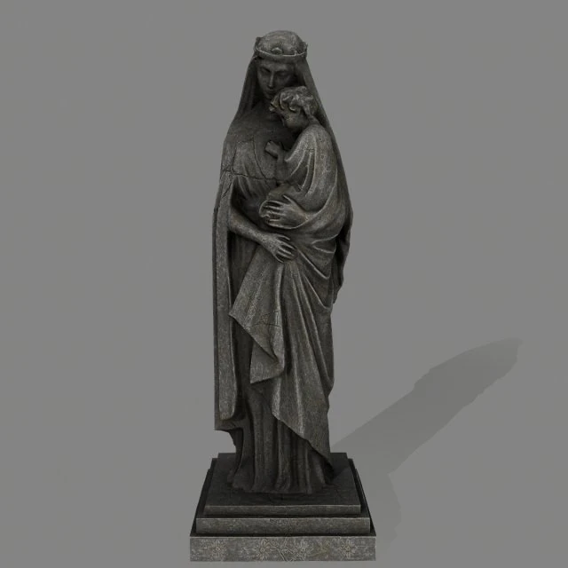 womanstatue 3D Model .c4d .max .obj .3ds .fbx .stl .blend 