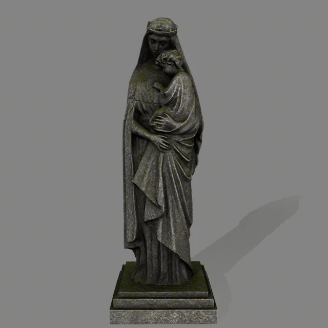 womanstatue 3D Model .c4d .max .obj .3ds .fbx .stl .blend 