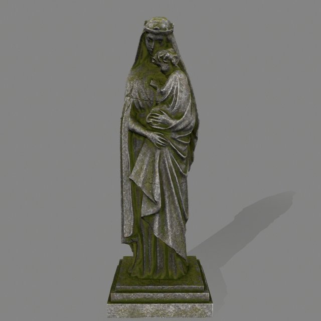 womanstatue 3D Model .c4d .max .obj .3ds .fbx .stl .blend 
